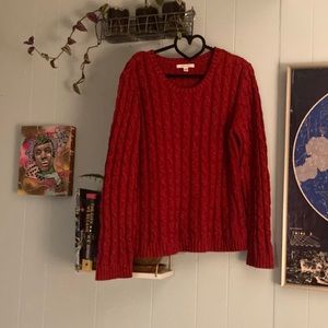 Sparkly Cable Knit Sweater